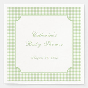 Papier Serviette de douche pour bébé classique en vichy v