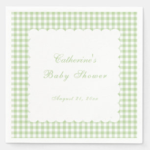 Papier Serviette de douche pour bébé classique en vichy v