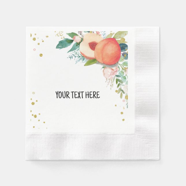 Papier Serviette En Baby shower De Pêche (Devant)