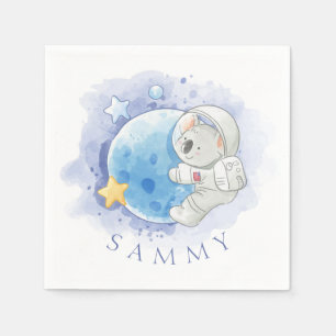 PAPIER SERVIETTE EN PAPIER: KOALA SUR LA LUNE