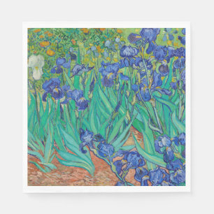 PAPIER SERVIETTE EN PAPIER: VAN GOGH IRISES