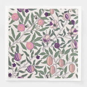 PAPIER SERVIETTE EN PAPIER: WILLIAM MORRIS : POMEGRANATES