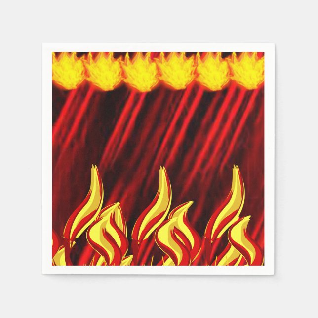 Papier Servietten Flamme (Vorderseite)