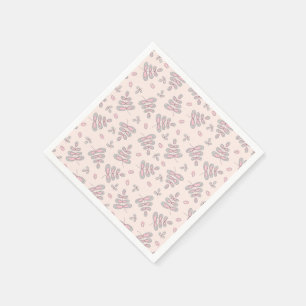 Papier-Servietten mit Waldlaub-Muster Serviette