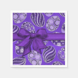 Papier Serviettes décoratives en ruban violet de Pâques