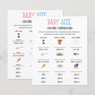 Papier Sexe Révéler Bébé Taille Rêveur Comparaisons Jeu