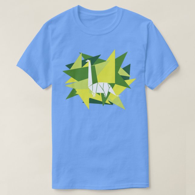 Papier Shards Origami Brontosaurus1 T-Shirt (Design vorne)
