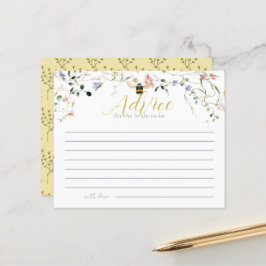 Papier She found her Honey Bridal Shower Advice Card