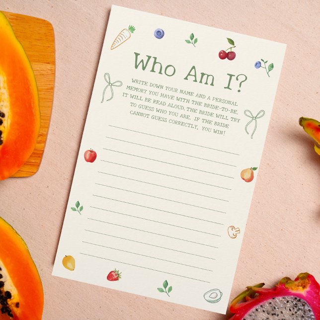 Papier Shes Off the Market nuptiale douche Devinez qui je (Créateur téléchargé)