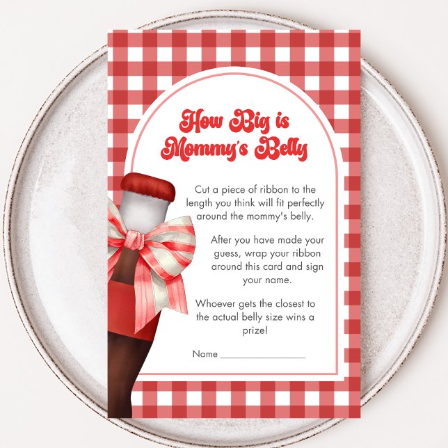 Papier She's Ready to Pop Baby Shower Mommys Belly Game (She's Ready to Pop Baby Shower Game)