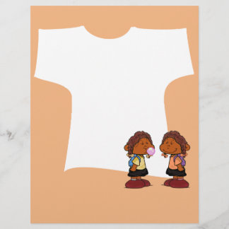 Papier Short Sleevez | Petites filles jumelles