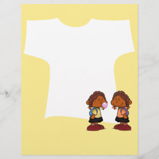 Papier Short Sleevez | Petites filles jumelles