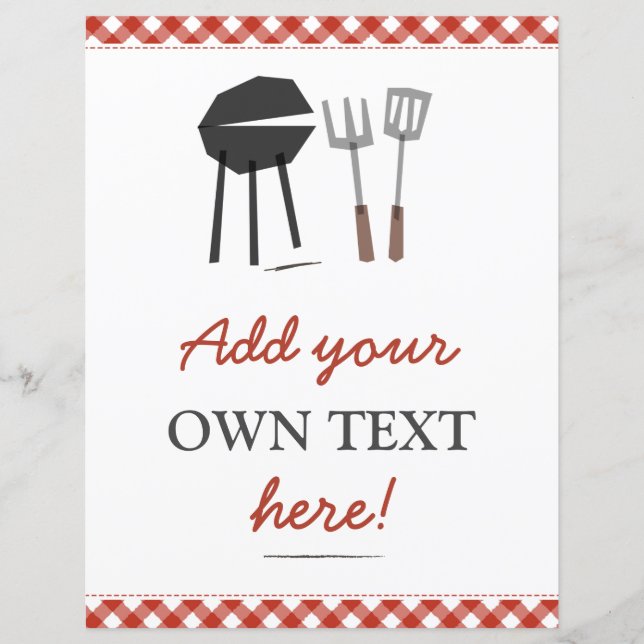 Papier SIGNE Baby shower BBQ (Devant)