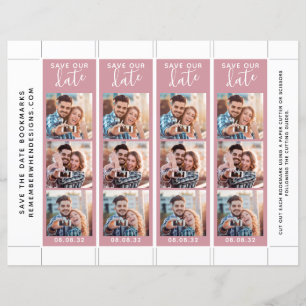 Papier Signet photo Pink Save Our Date