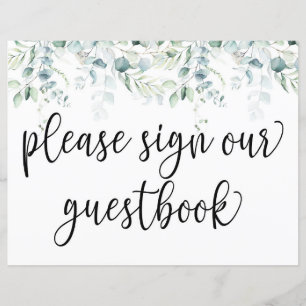 Papier S'il vous plaît signer notre livre d'or - Mariage 