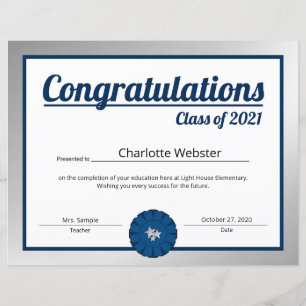 Papier Silver Congrats Grad Souhaite Congrats Certificat