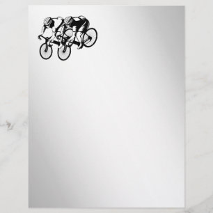 Papier Silver de course à vélo
