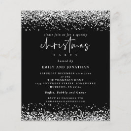 PAPIER Silver Glitzer Weihnachtsfeiertag Party Sch