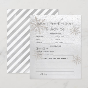 Papier Silver Snowflake Baby Prédictions et conseils