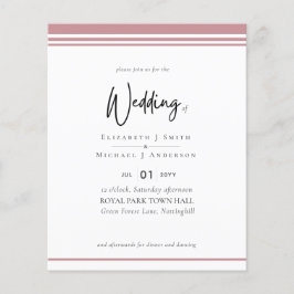 Papier Simple Elegance Dusty Rose rose Mariage budget