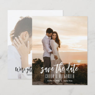 Papier Simple Élégant Photo Budget Mariage Enregistrer La