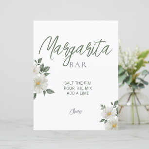 Papier Simple Fête des mariées florale blanche signe Marg