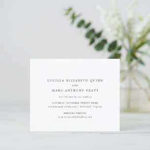 Papier Simple Mariage à Petit Budget Timeless Save the Da