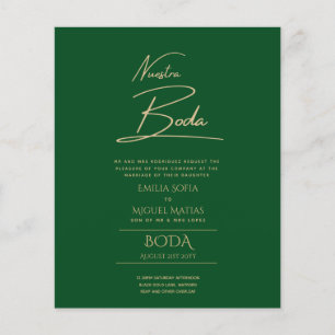 Papier Simple Notre Mariage Texte Seulement Invitation de
