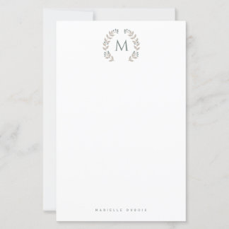 Papier Simple Styled Monogram stationary