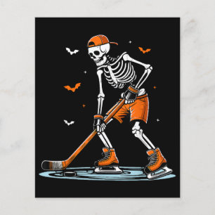 Papier Skeleton Hockey sur glace Halloween garçons Drôle