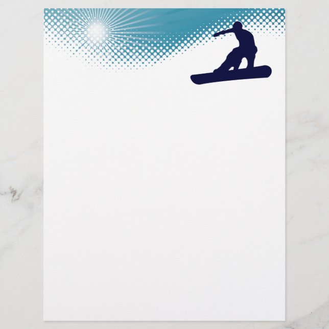 Papier ski high snowboard (Devant)