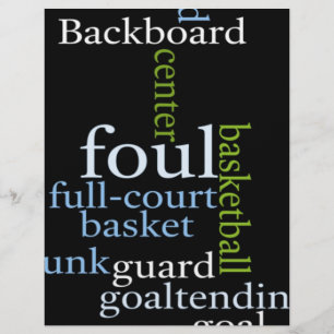 Papier Slam Dunk of Words : Jeu de basket-ball des champi