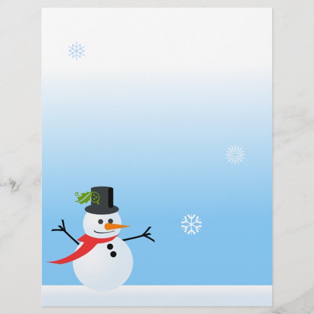Papier Snowman (Devant)