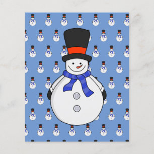 Papier Snowman avec chapeau supérieur