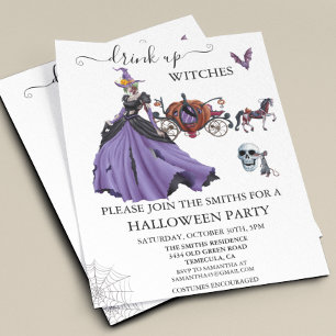 Papier Soirée d'Halloween Cendrillon Sorcière Zombie