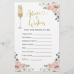 Papier Soiree Rose doré et rose Conseils et souhaits