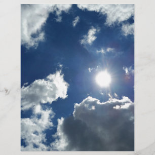 Papier soleil et nuages