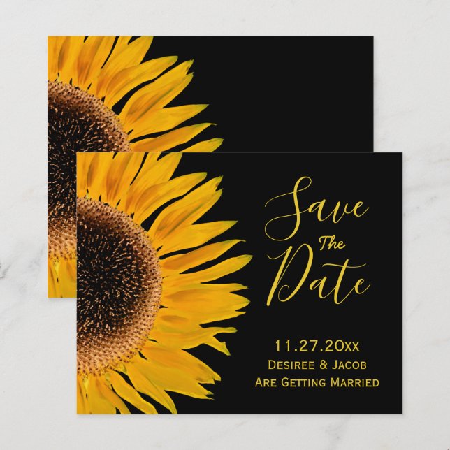 Papier Soleil Jaune Rustique Noir Budget Enregistrer La D (Devant / Derrière)