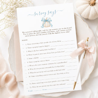 Papier Sondage de la Baby Shower Arc-en-ciel de Citrouill