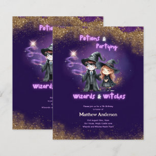 Papier sorcières et sorcières Fils Fils Fils Anniversaire