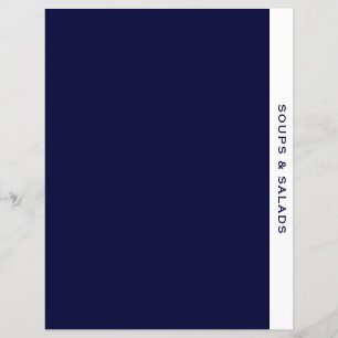 Papier Soupes et salades   Diviseur de recettes   Marine 