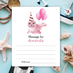 Papier Sous la mer Message de capsule temporelle d'annive