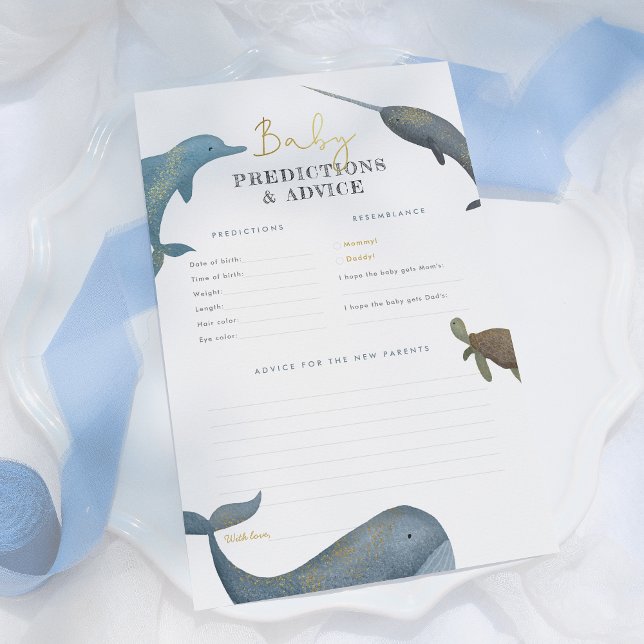 Papier Sous le jeu de prédictions et conseils pour bébés  (Créateur téléchargé)