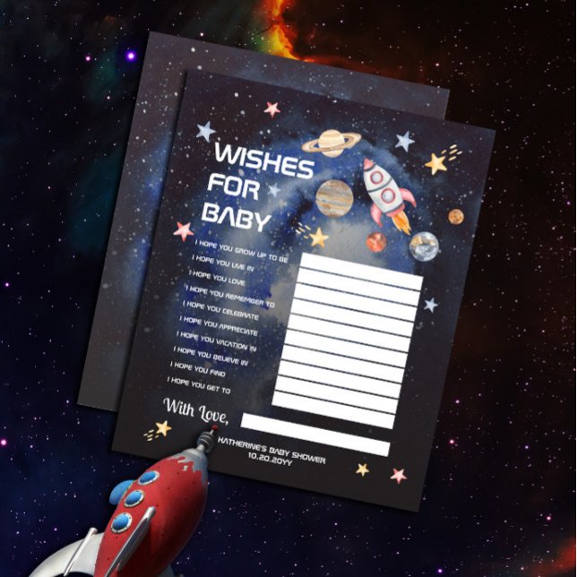 Papier Space Rocket Planets Baby shower Wives for Baby (Créateur téléchargé)