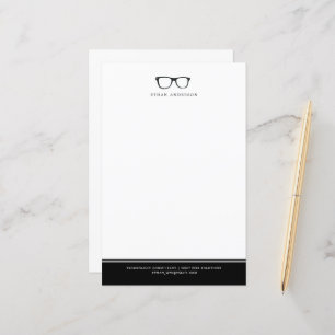 Papier Spectacles Graves   Nom personnalisé amusant