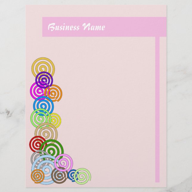 Papier Spirales colorées (Devant)