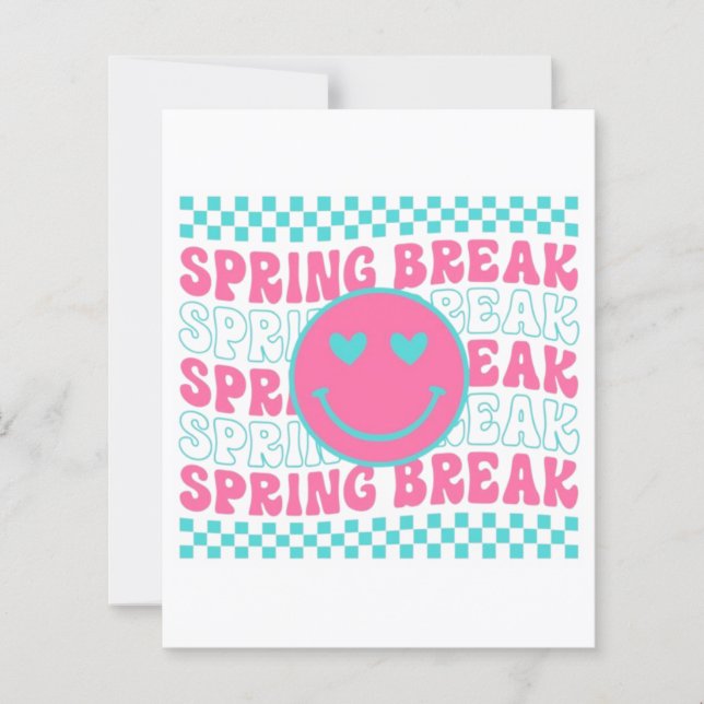 Papier Spring Break Smiley Design (Devant)