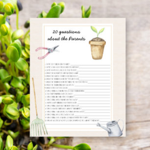 Papier Sprout - jeux - 20 questions sur les parents