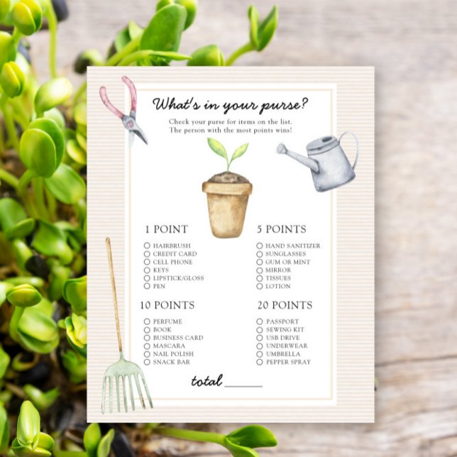 Papier Sprout - Qu'y a-t-il dans votre jeu de baby shower (Créateur téléchargé)