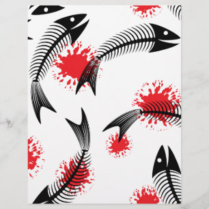 Papier squelette d'halloween